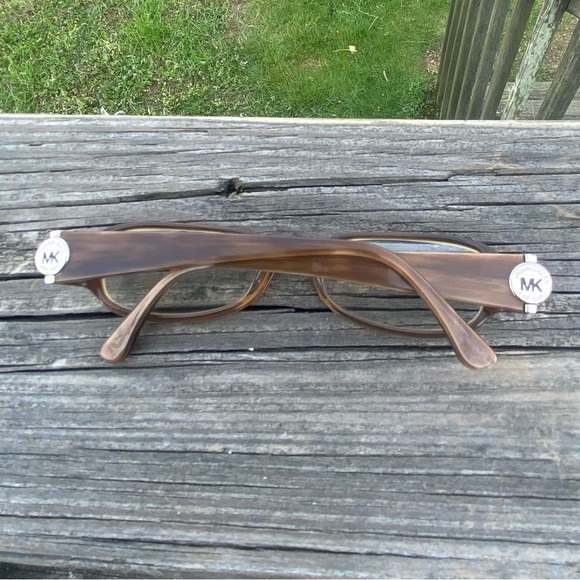 Michael Kors Brown Rectangular Glasses Frames MK Medallion 52[]15 135 - Picture 16 of 16